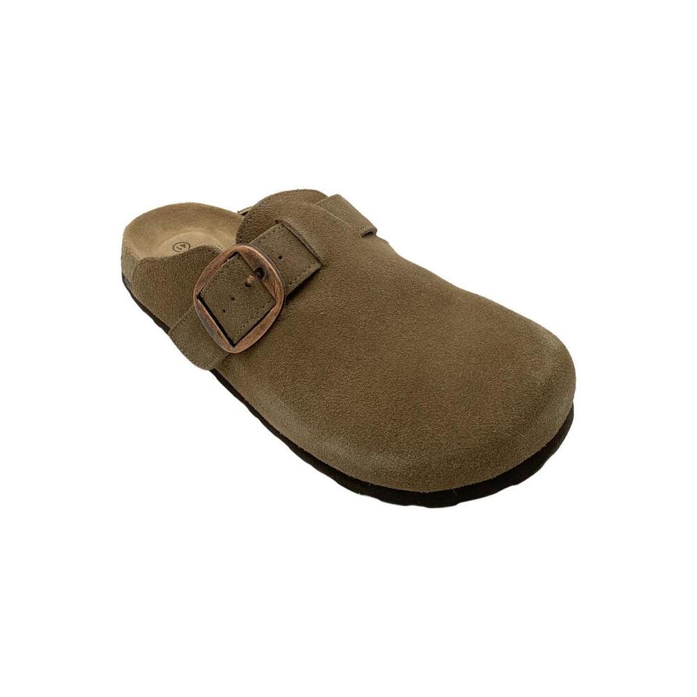KIDMI Women's Genuine Memory Foam Cork Clogs Mocha - Medium